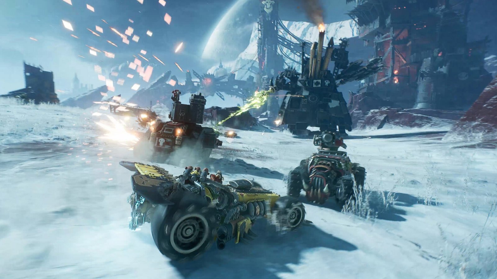 Il trailer di lancio di Warhammer 40.000: Speed Freeks è un concentrato d'azione