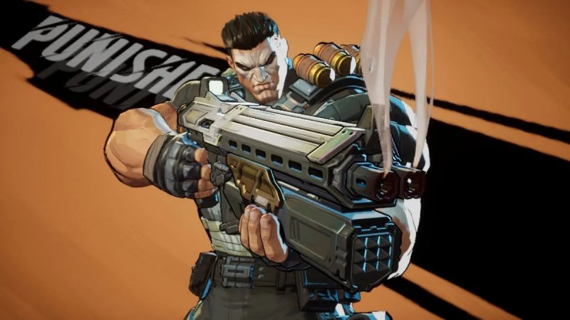 Il Punisher come appare in Marvel Rivals