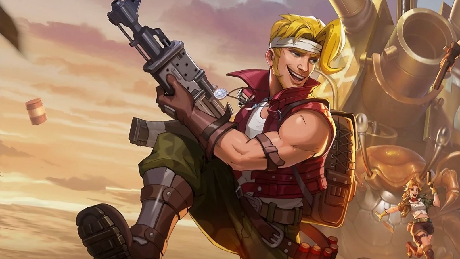 Marco Rossi in un artwork di Metal Slug: Awakening