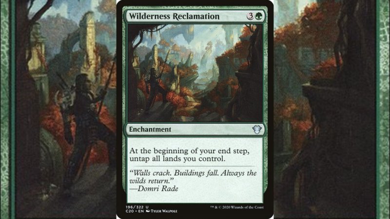 Rivendicazione delle Terre Selvagge è uno strumento infallibile di controllo del campo di gioco Rivendicazione delle Terre Selvagge è uno strumento infallibile di controllo del campo di gioco