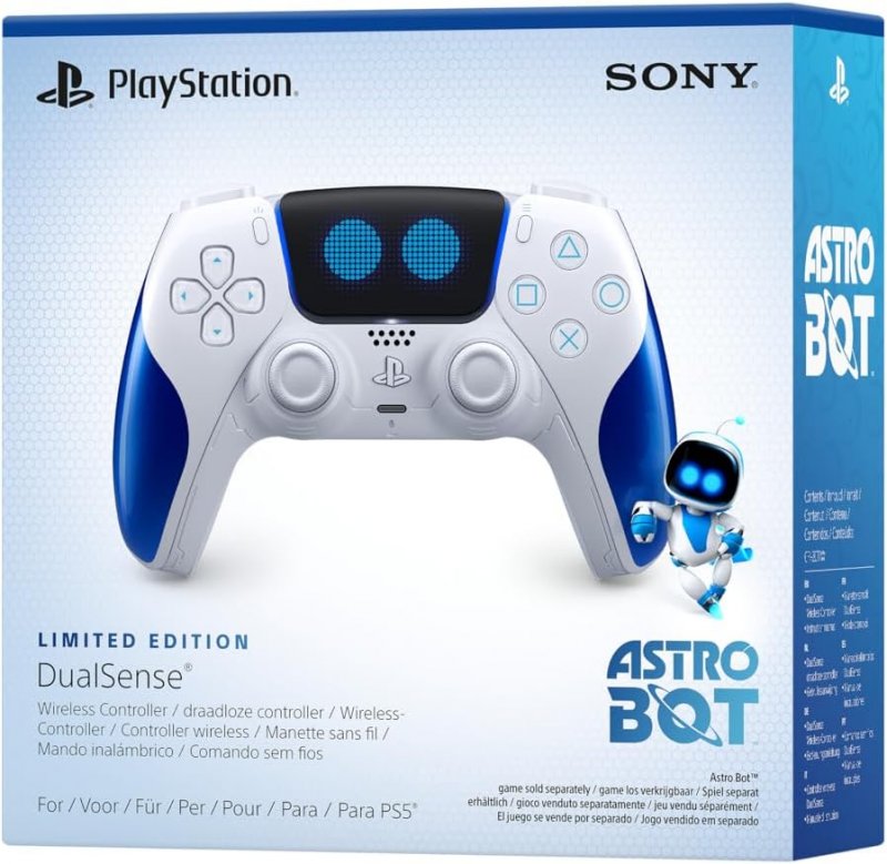 La scatola del DualSense Limited Edition di Astro Bot