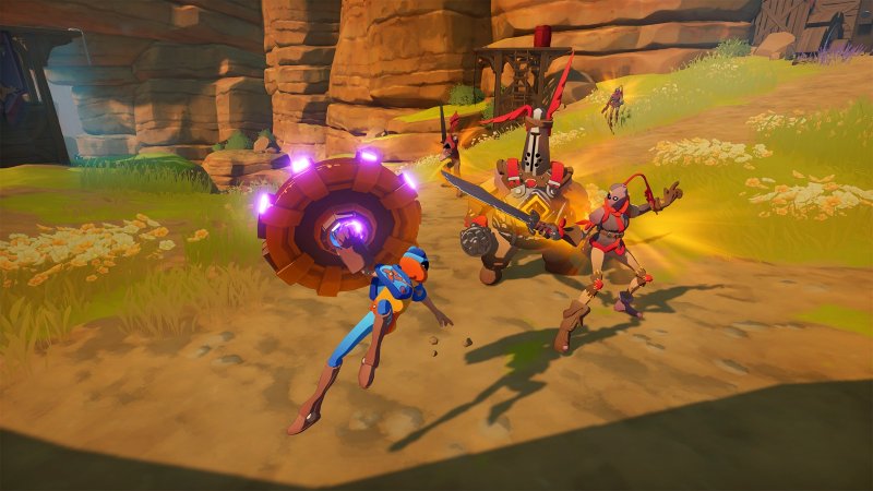 Un frangente di combattimento di The Knightling