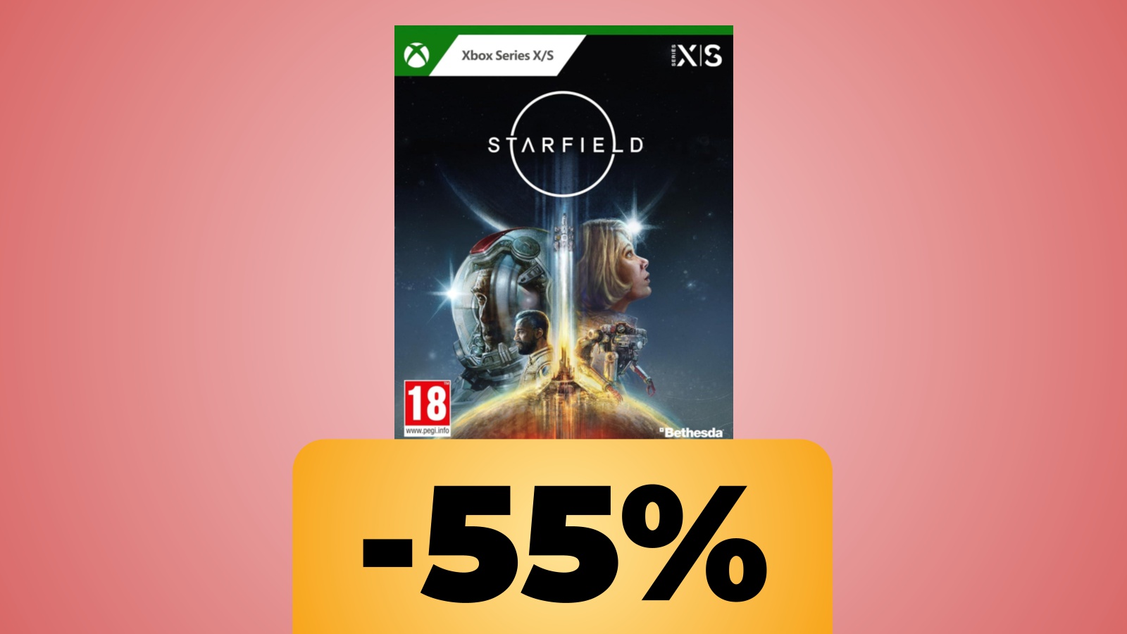 La copertina di Starfield e lo sconto di Amazon