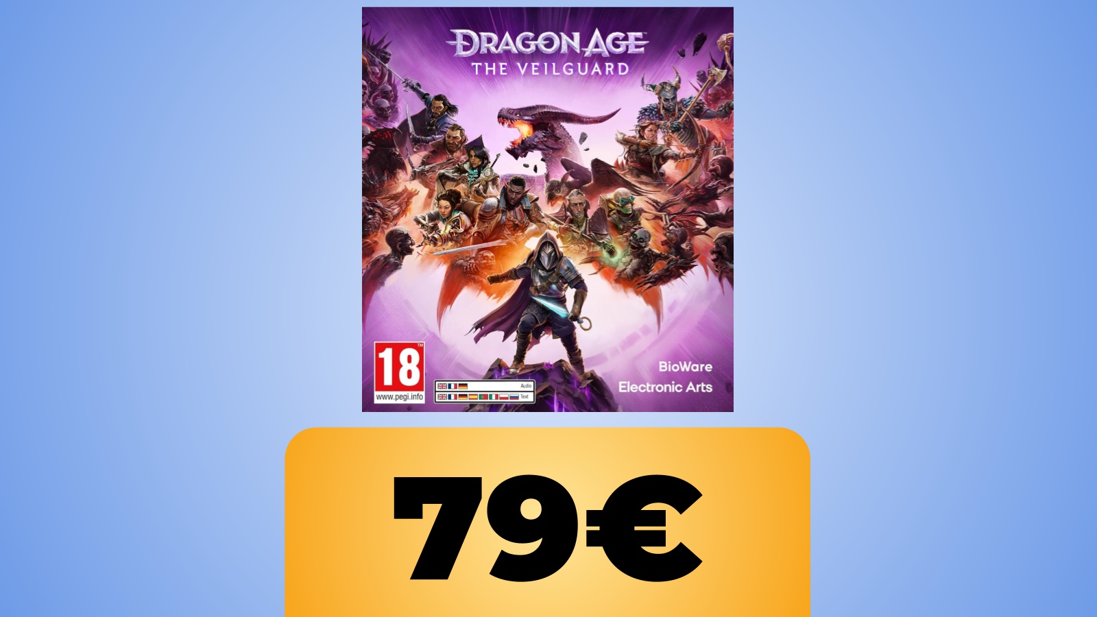 La copertina di Dragon Age The Veilguard e il prezzo su Amazon