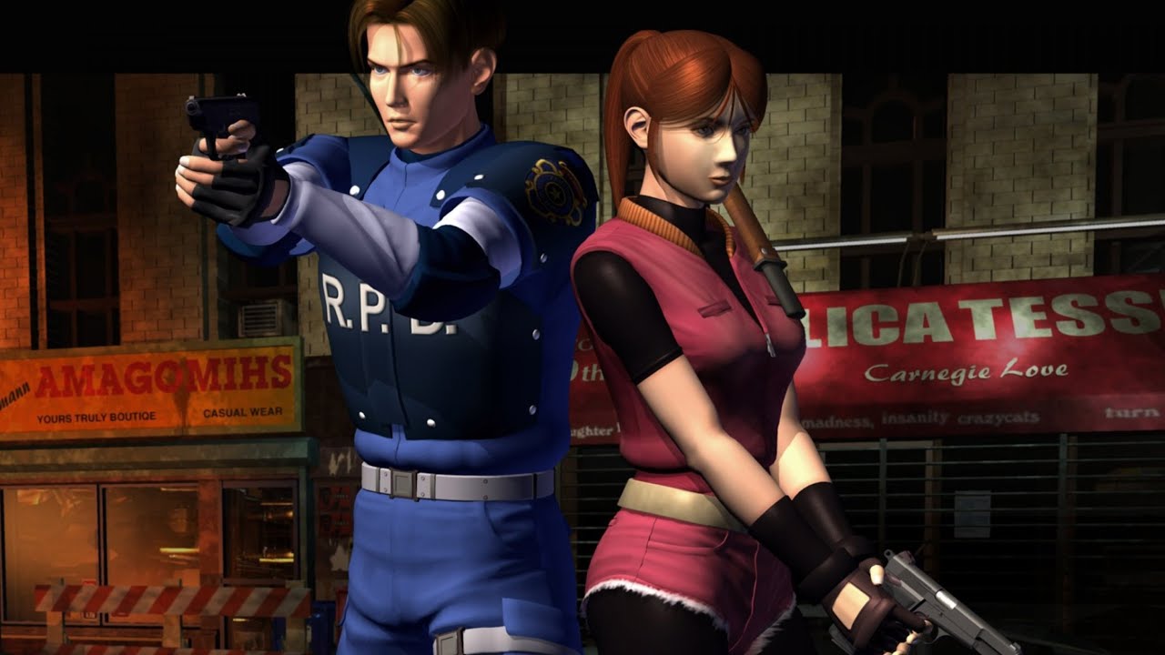 I due protagonisti di Resident Evil 2