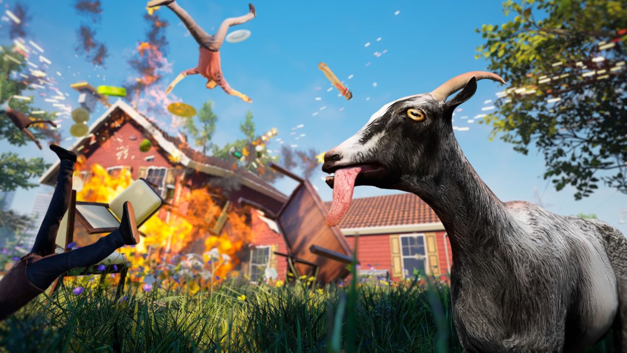 Goat Simulator Remastered ha una data di uscita, annunciata con un folle trailer