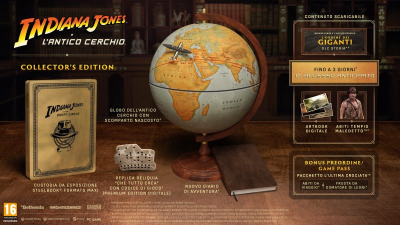 I contenuti della ricca Collector's Edition di Indiana Jones e L'Antico Cerchio I contenuti della ricca Collector's Edition di Indiana Jones e L'Antico Cerchio