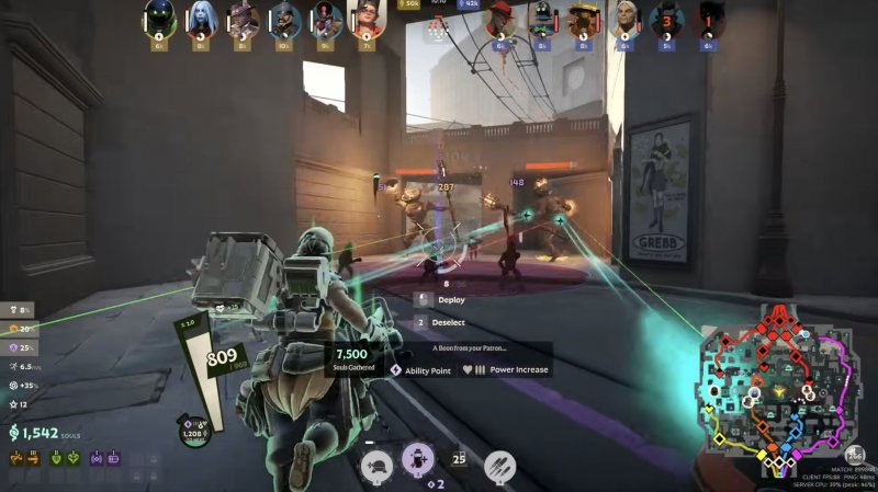 Raccogliere le anime quando si elimina un nemico è una parte fondamentale di Deadlock perché questa valuta serve a potenziare il personaggio