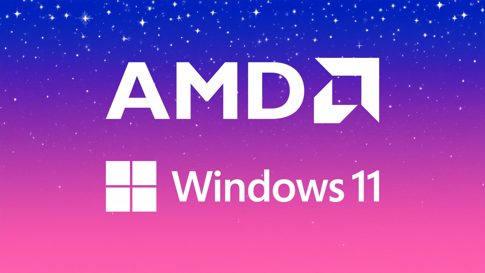 I loghi di AMD e Windows 11