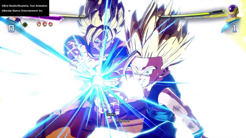 Alcune delle scene più iconiche del mango sono riprodotte alla perfezione, come questa scena con Goku e Gohan