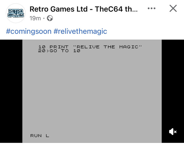 Il post con il teaser di Retro Games Il post con il teaser di Retro Games