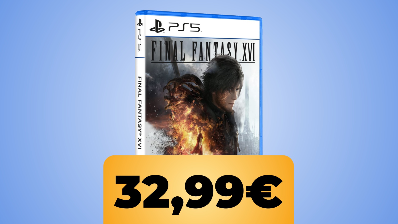 la confezione di Final Fantasy 16 per PS5 e il prezzo su Amazon