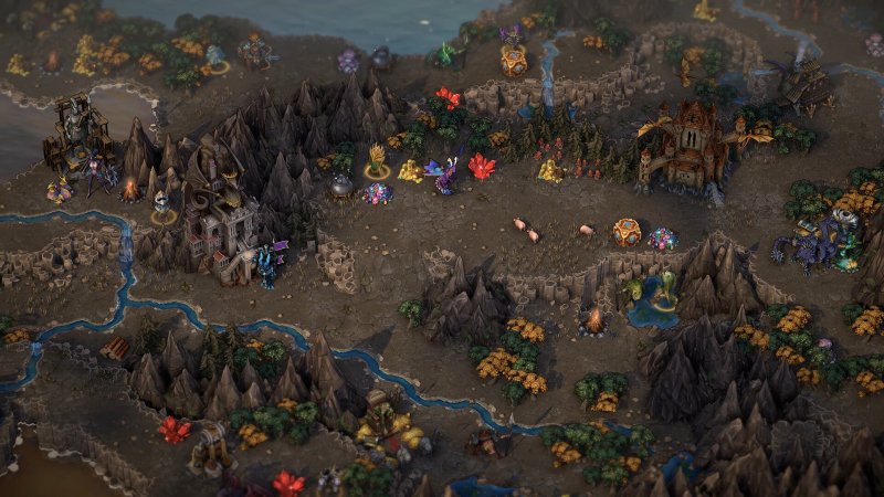 Il feeling da Heroes of Might and Magic 3 è fortissimo quando si esplora la mappa