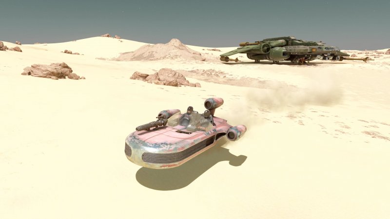 Un'altra immagine del Landspeeder in Starfield Un'altra immagine del Landspeeder in Starfield