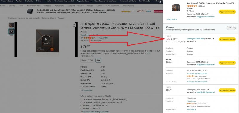 Come scegliere la versione della CPU a prezzo scontato e venduta e spedita Amazon Come scegliere la versione della CPU a prezzo scontato e venduta e spedita Amazon