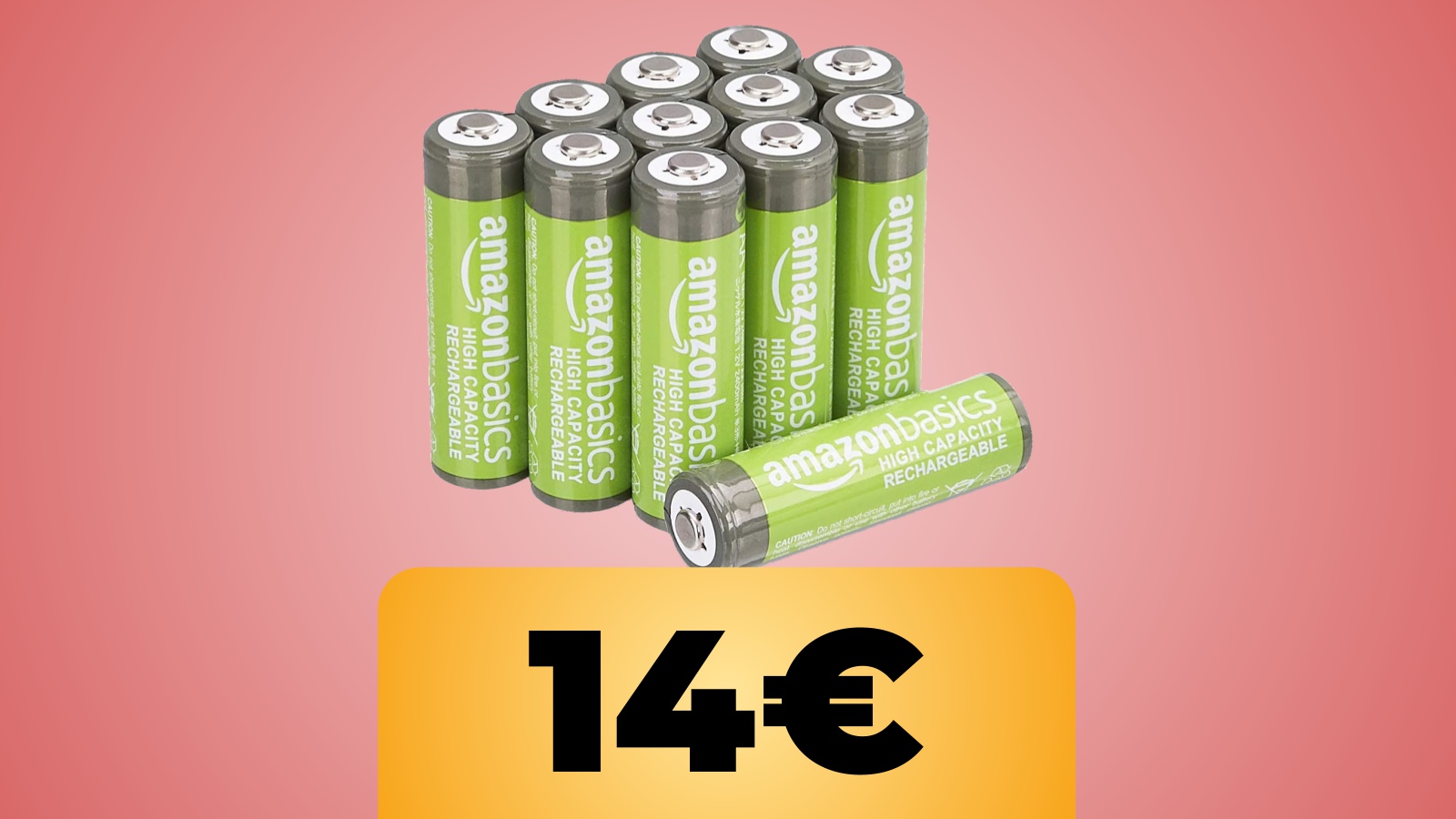 Batterie AA ricaricabili Amazon Basics e il prezzo su Amazon