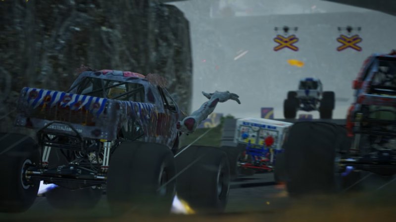 Uno degli spettacolari mostri di Monster Jam Showdown Uno degli spettacolari mostri di Monster Jam Showdown