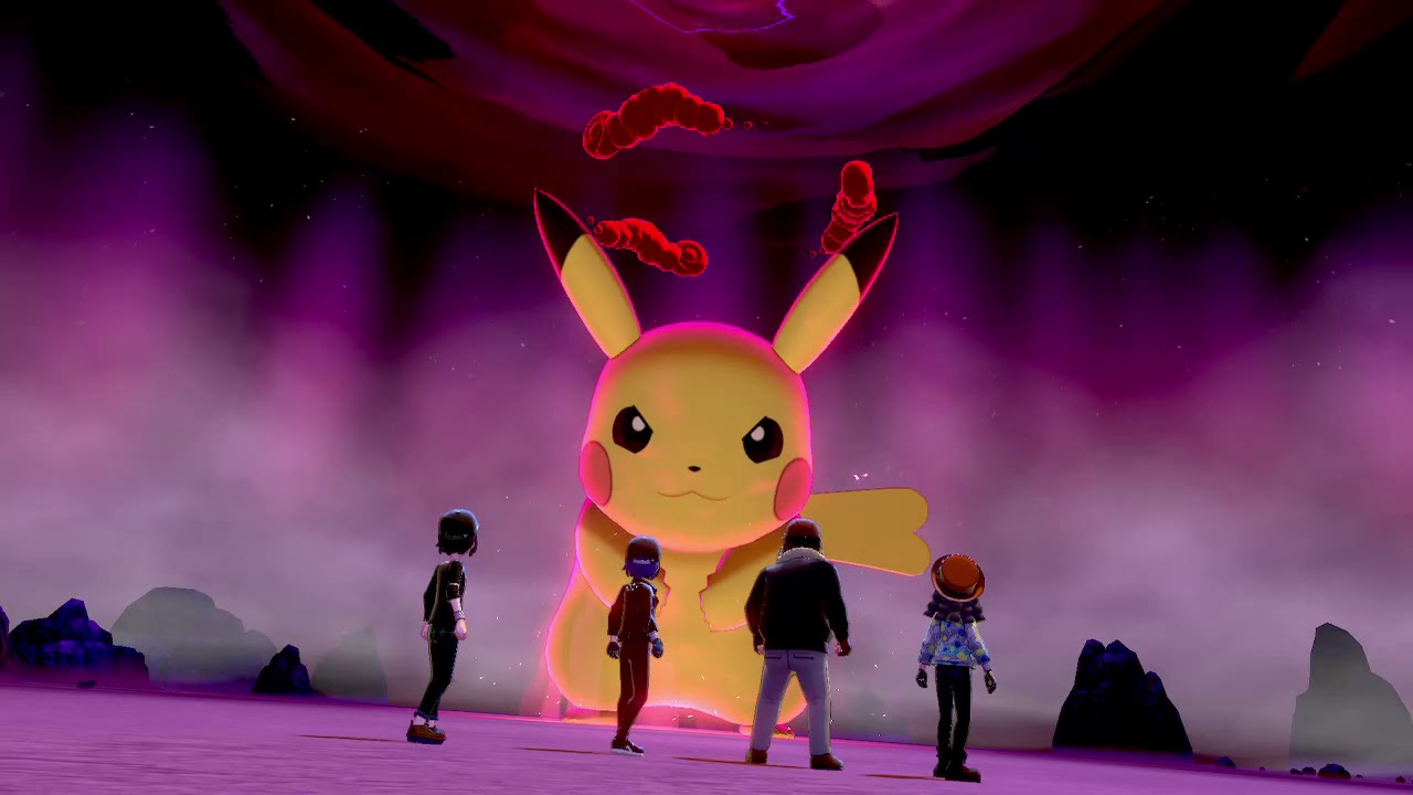 Un Pikachu in forma Dynamax