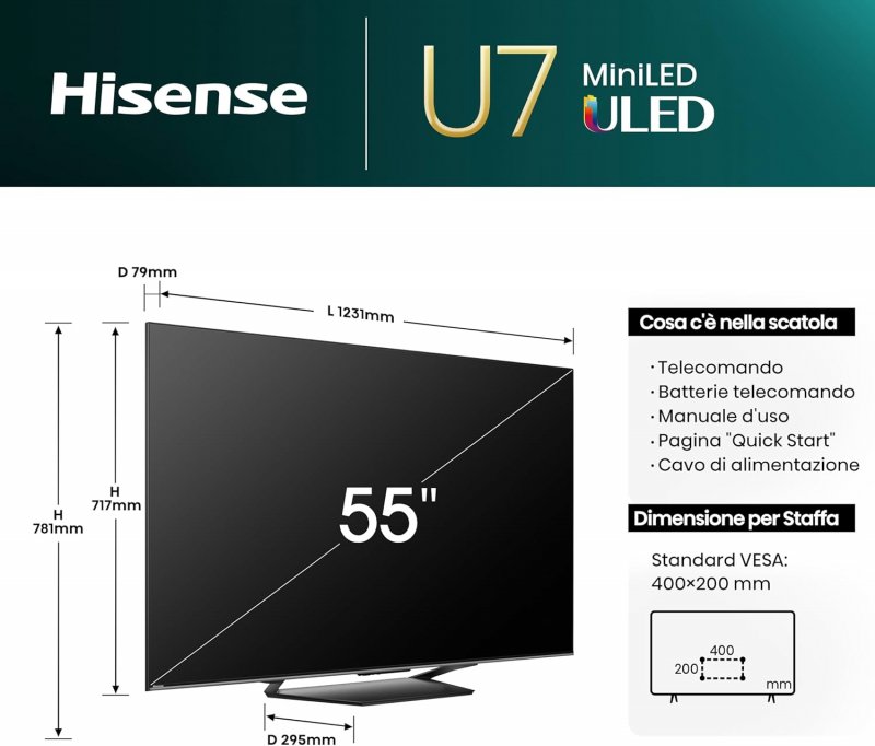 TV Hisense Mini-LED 4K