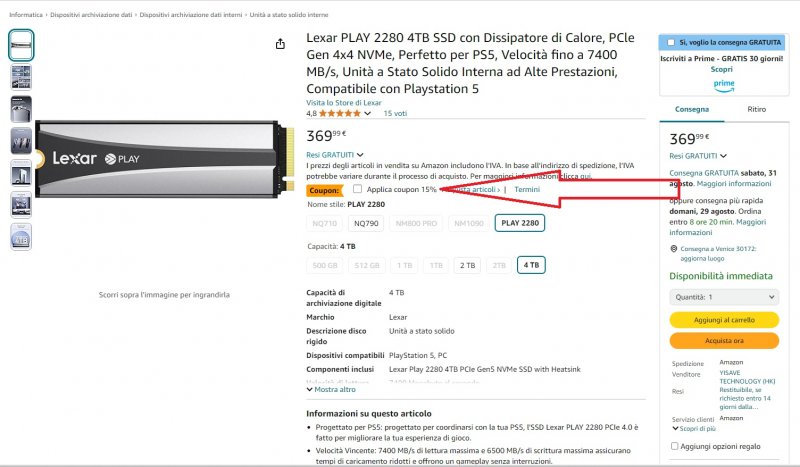 Dove attivare il coupon su Amazon