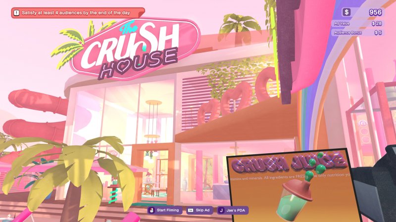 Il patinato esterno della Crush House Il patinato esterno della Crush House