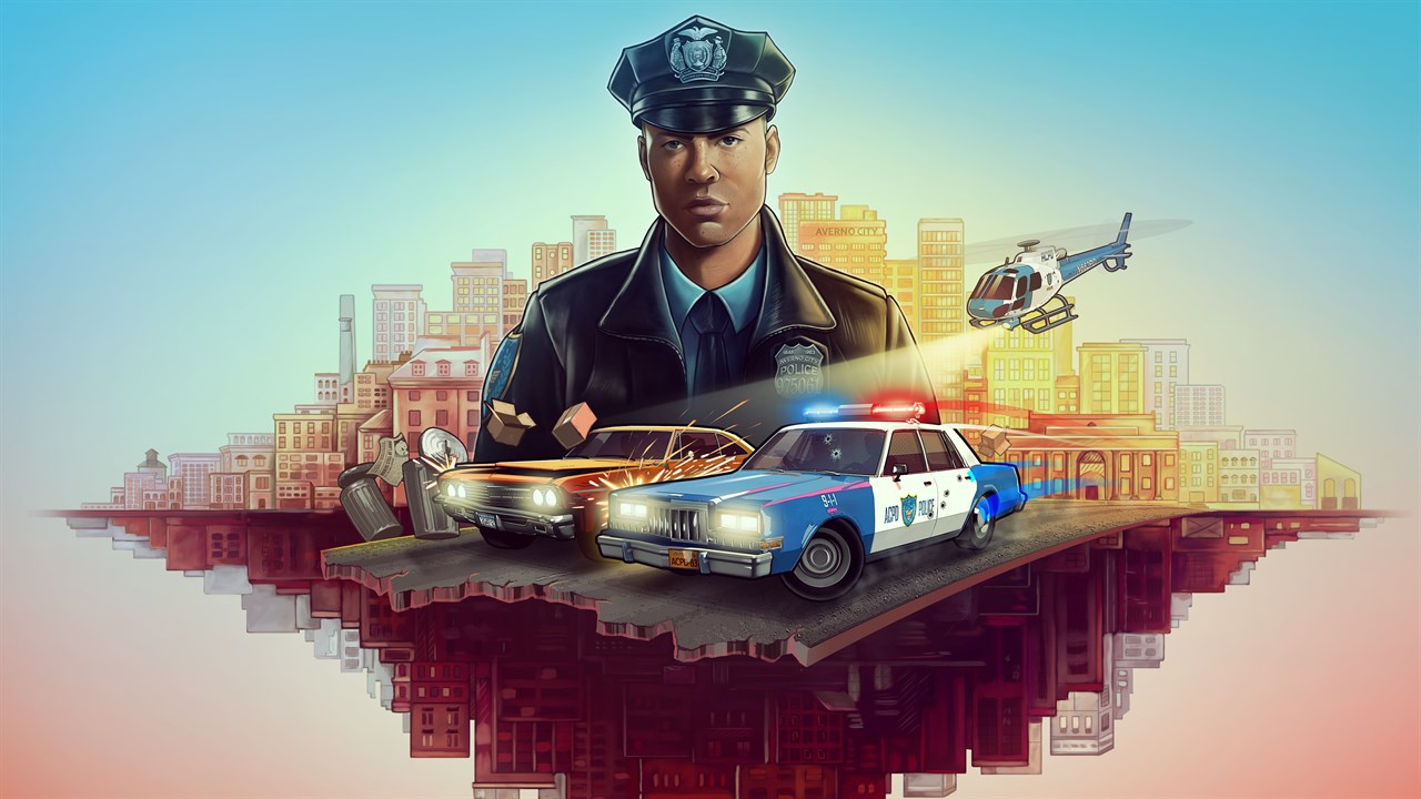 L'artwork di The Precinct in cui si può ammirare il volto del protagonista