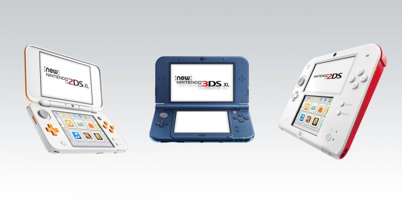New Nintendo 3DS, Nintendo 2DS e New Nintendo 3DS XL