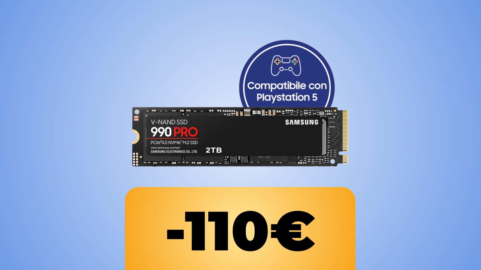 L'SSD Samsung Memoria 990 Pro da 2 TB e lo sconto di Amazon