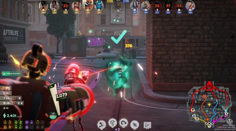 Raccogliere le anime è fondamentale per ottenere i potenziamenti che rendono gli eroi invincibili a fine partita