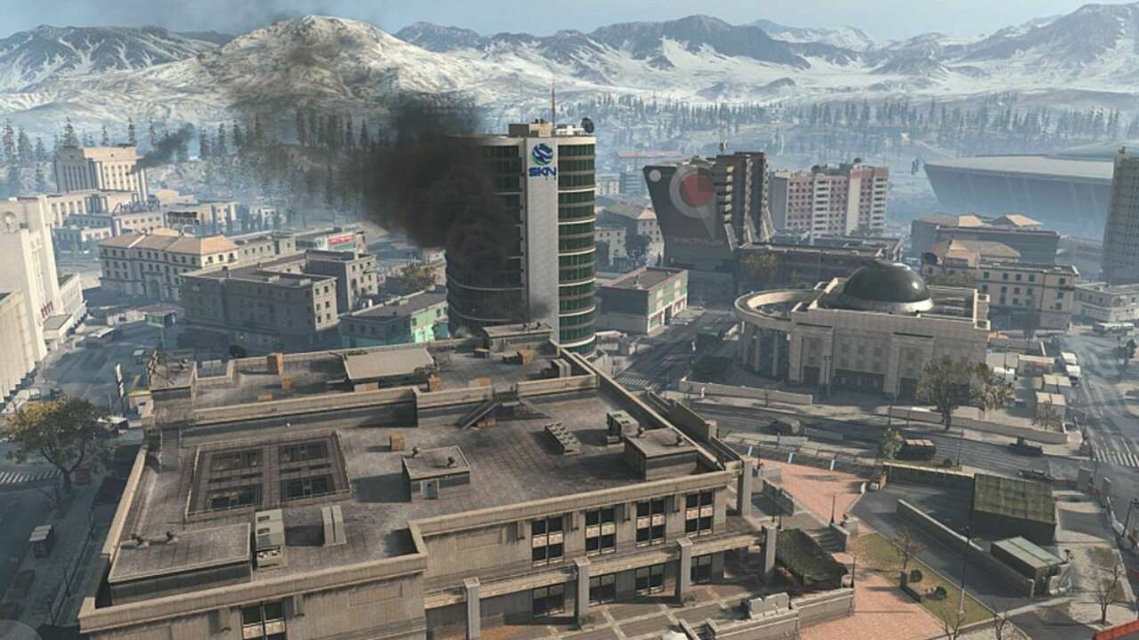 Uno scorcio della mappa Verdansk della prima versione di Call of Duty: Warzone