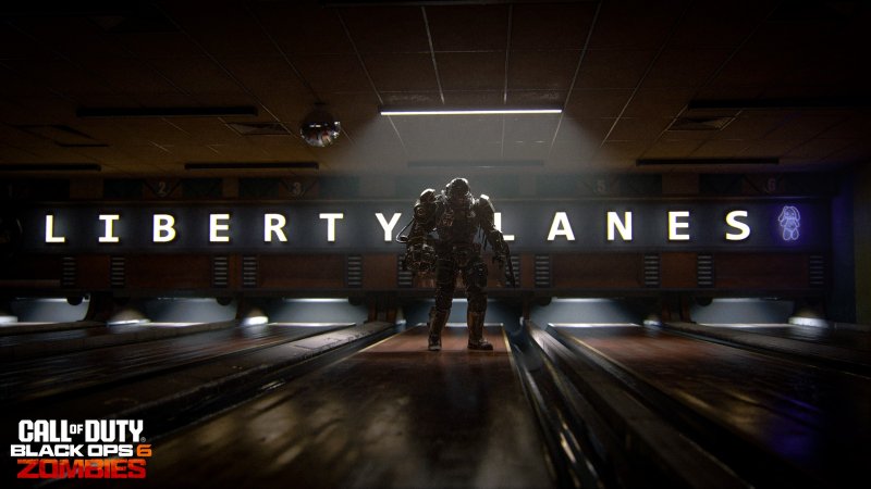 La sala bowling di Liberty Falls, una delle mappe Zombie di Call of Duty: Black Ops 6