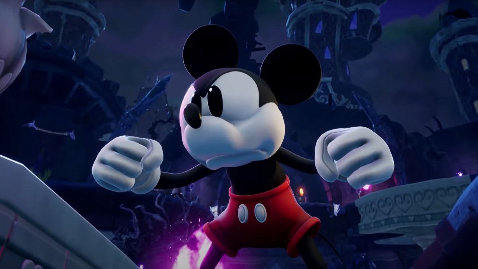 Topolino imbestialito in Disney Epic Mickey: Rebrushed