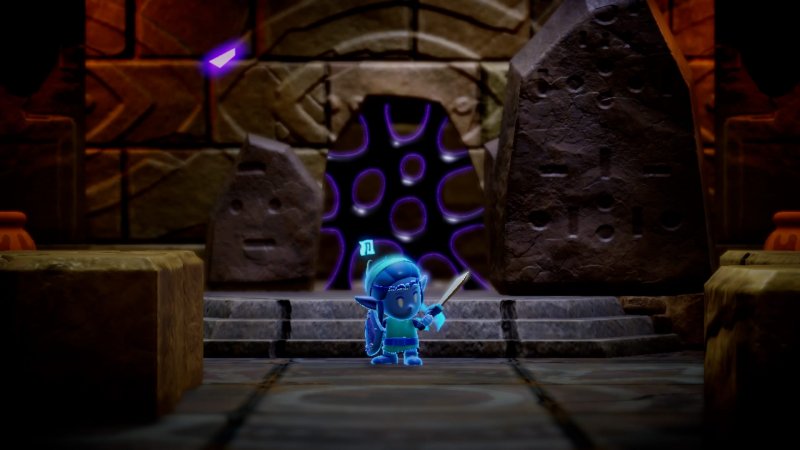 La Principessa Zelda, in versione Spadaccina, può temporaneamente emulare Link La Principessa Zelda, in versione Spadaccina, può temporaneamente emulare Link