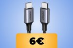 Il cavo USB-C UGREEN da 60 W e di un metro di lunghezza è in sconto su Amazon ad un ottimo prezzo - Notizia