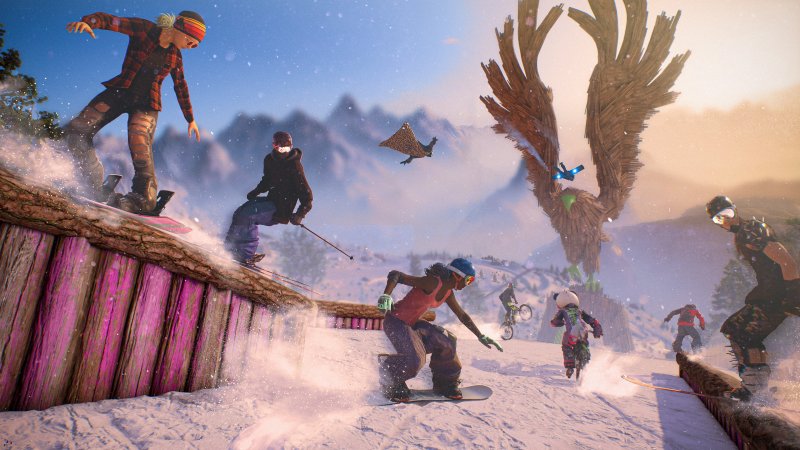 Una gara su neve in Rider Republic Una gara su neve in Rider Republic