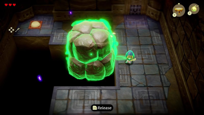 Col potere Sincronia, Zelda può agganciarsi e sportare alcuni oggetti Col potere Sincronia, Zelda può agganciarsi e sportare alcuni oggetti