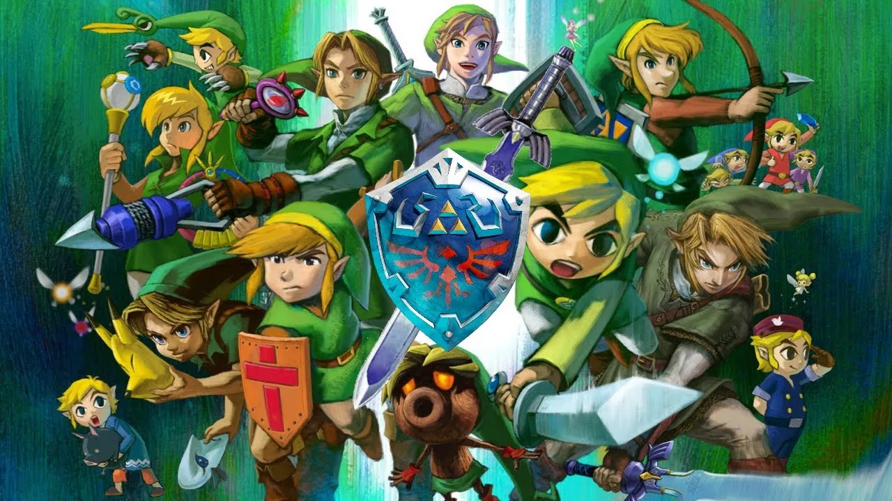 Un mix di vari Link di The Legend of Zelda