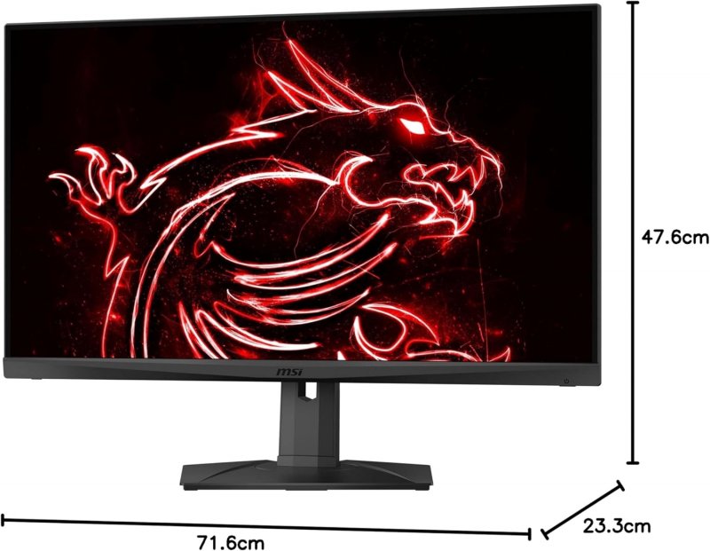 Le misure del monitor MSI MAG321QR-QD Le misure del monitor MSI MAG321QR-QD