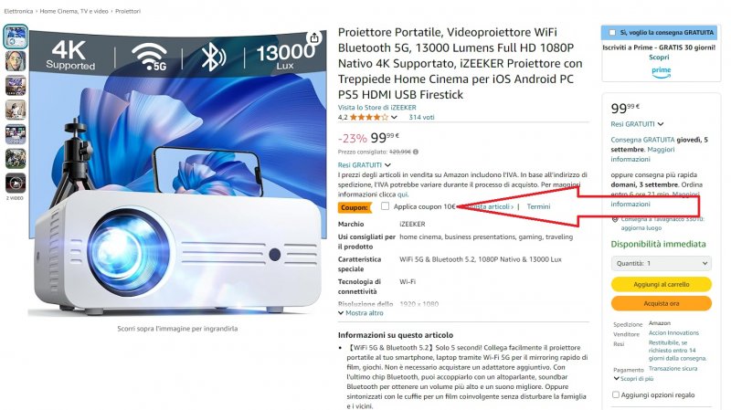Dove attivare il coupon su Amazon Dove attivare il coupon su Amazon