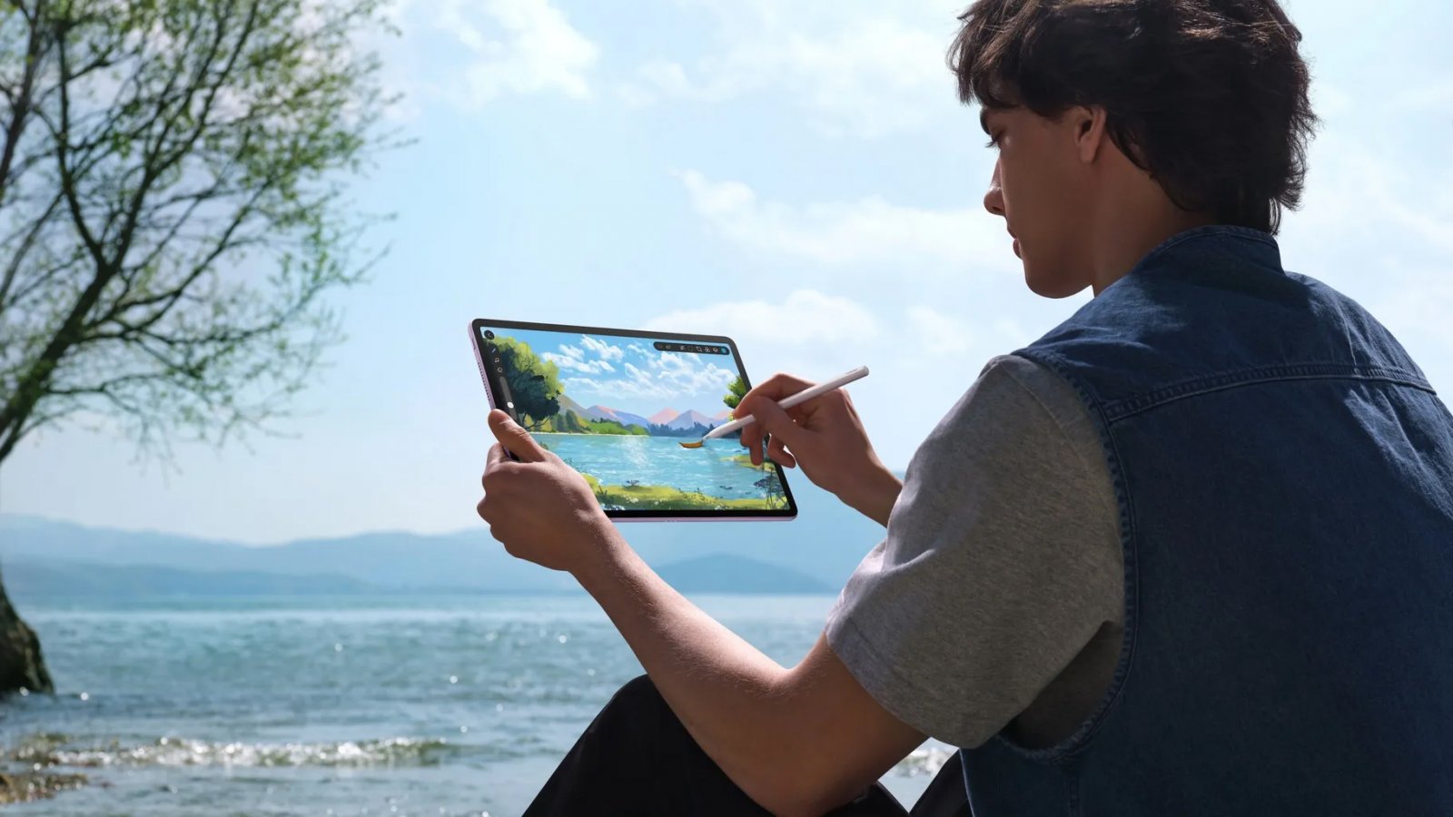 Il tablet Huawei MatePad 11.5 S in azione