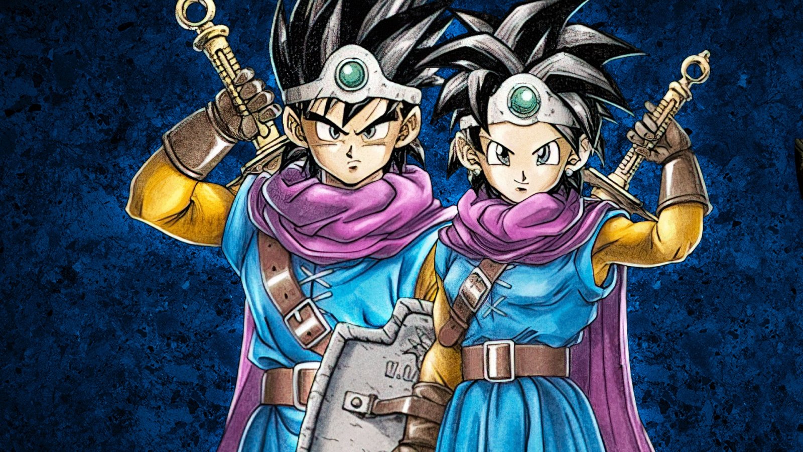 Il protagonista di Dragon Quest 3 in versione maschile e femminile