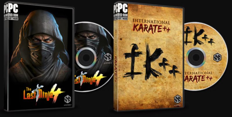Le copertine di The Last Ninja 4 e IK++ Le copertine di The Last Ninja 4 e IK++