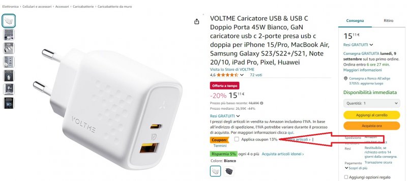 Dove attivare il coupon su Amazon