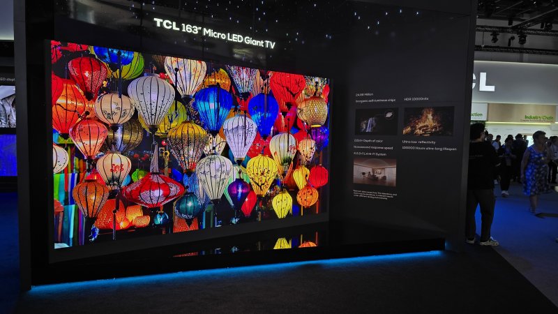 Il TV Micro LED da 163 pollici di TCL Il TV Micro LED da 163 pollici di TCL