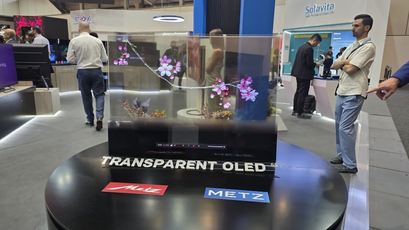 Un OLED trasparente a IFA 2024 Un OLED trasparente a IFA 2024