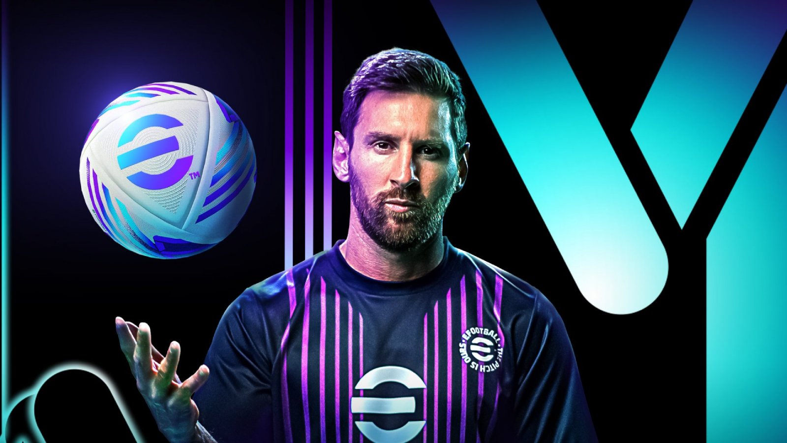 Lionel Messi in un artwork di eFootball