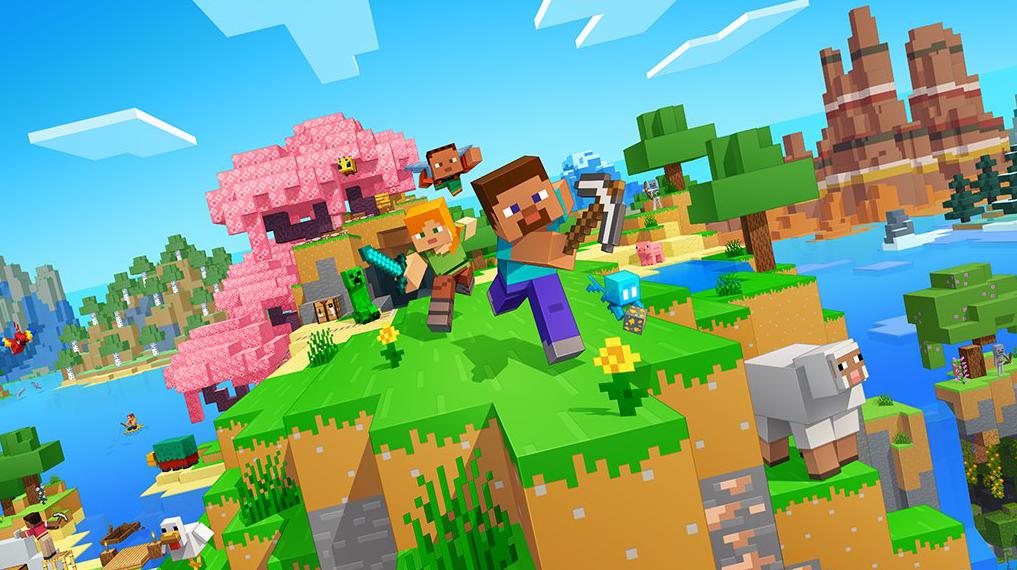 Un'illustrazione di Minecraft