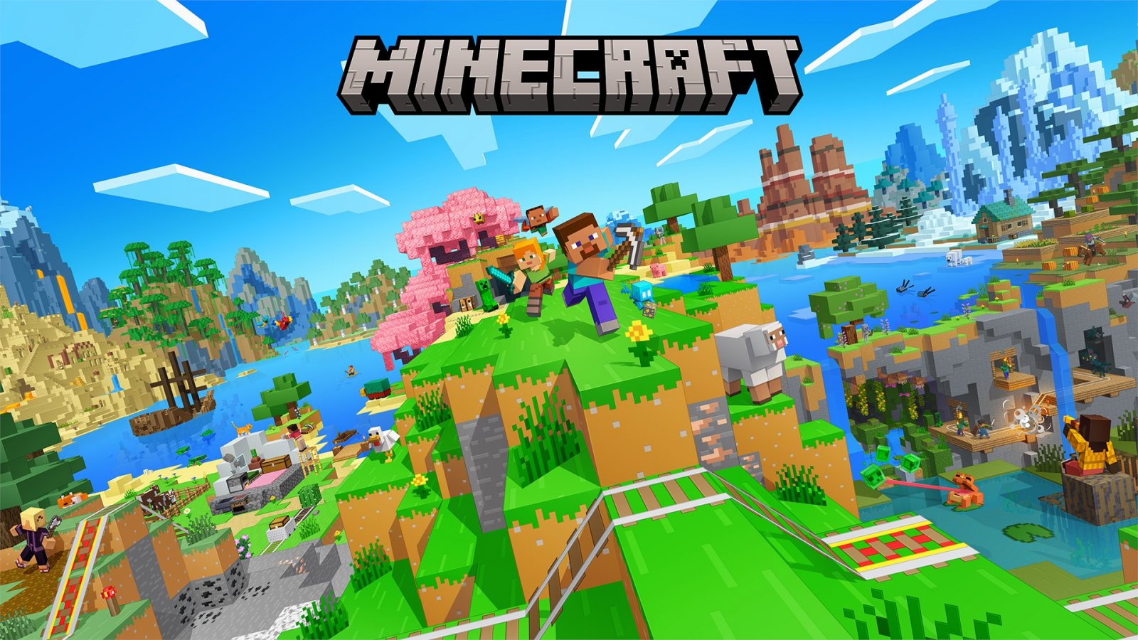 La cover art di Minecraft