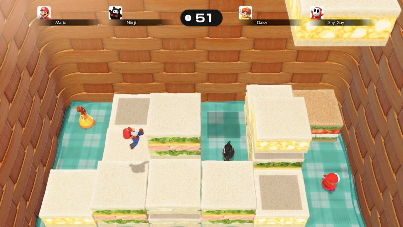 Occhio ai tramezzini! In Jamboree la maggior parte dei minigiochi sono legati a un tema specifico