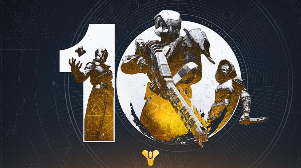 Il logo che celebra i 10 anni di Destiny